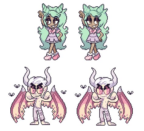 revamped some sprites! also i totally forgot about this battleback and i laughed a lot so i wanted to share it hehe 