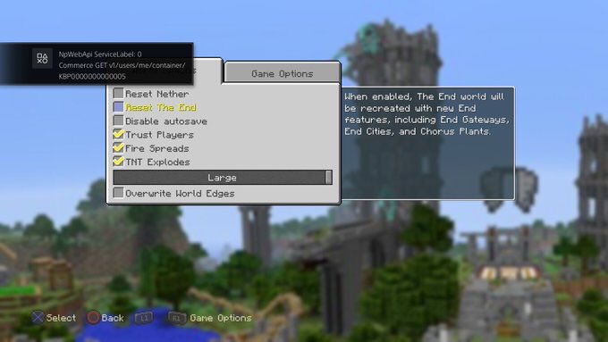 Console_MCNews's tweet photo. In the next #MinecraftConsole update you will have the ability to reset the End dimension just like the Nether! New tutorial coming too! :D https://t.co/s8x03I9NoV