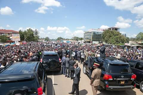 HonWashiali's tweet photo. With President Uhuru Kenyatta today in Bungoma County. https://t.co/KkFPOMIuK8