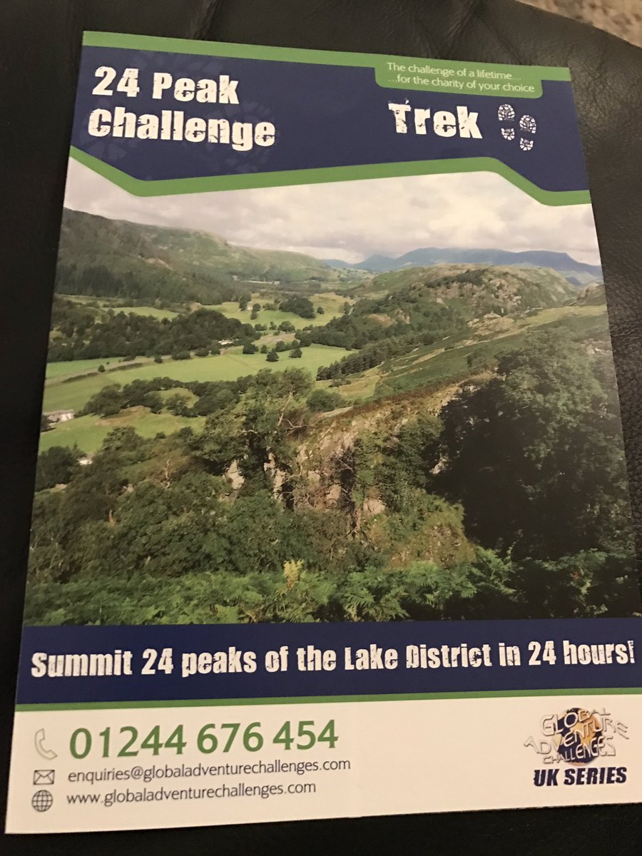 Had this come in the post today. Tempted to give it a crack next year. #24Peaks #LakeDistrict #2017Challenge #GetOutdoors