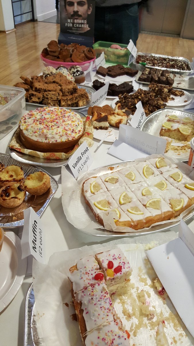 Fletcher_C's tweet photo. This year's @BevanLab bake sale for #Movember raised almost £400 for men's health! Thanks to everyone who baked or bought! https://t.co/RRRvfuCv0z