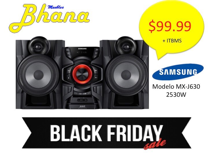 NasimaBhana's tweet photo. BLACK FRIDAY en Muebles Bhana! Precios especiales en audio, video, línea blanca.  Descuentos en electrodomésticos y muebles. Les esperamos!😁 https://t.co/VBHjSROjXi