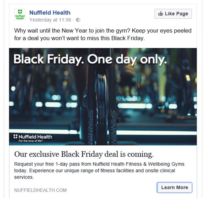 Nuffieldcroydon's tweet photo. BLACK FRIDAY IS COMING TO NUFFIELD HEALTH CROYDON !GET READY FOR THIS SELL OUT OFFER! #BLACKFRIDAY #Nuffieldhealth #gym @5LlVESPORTSXTRA https://t.co/WSWn5gqjg1