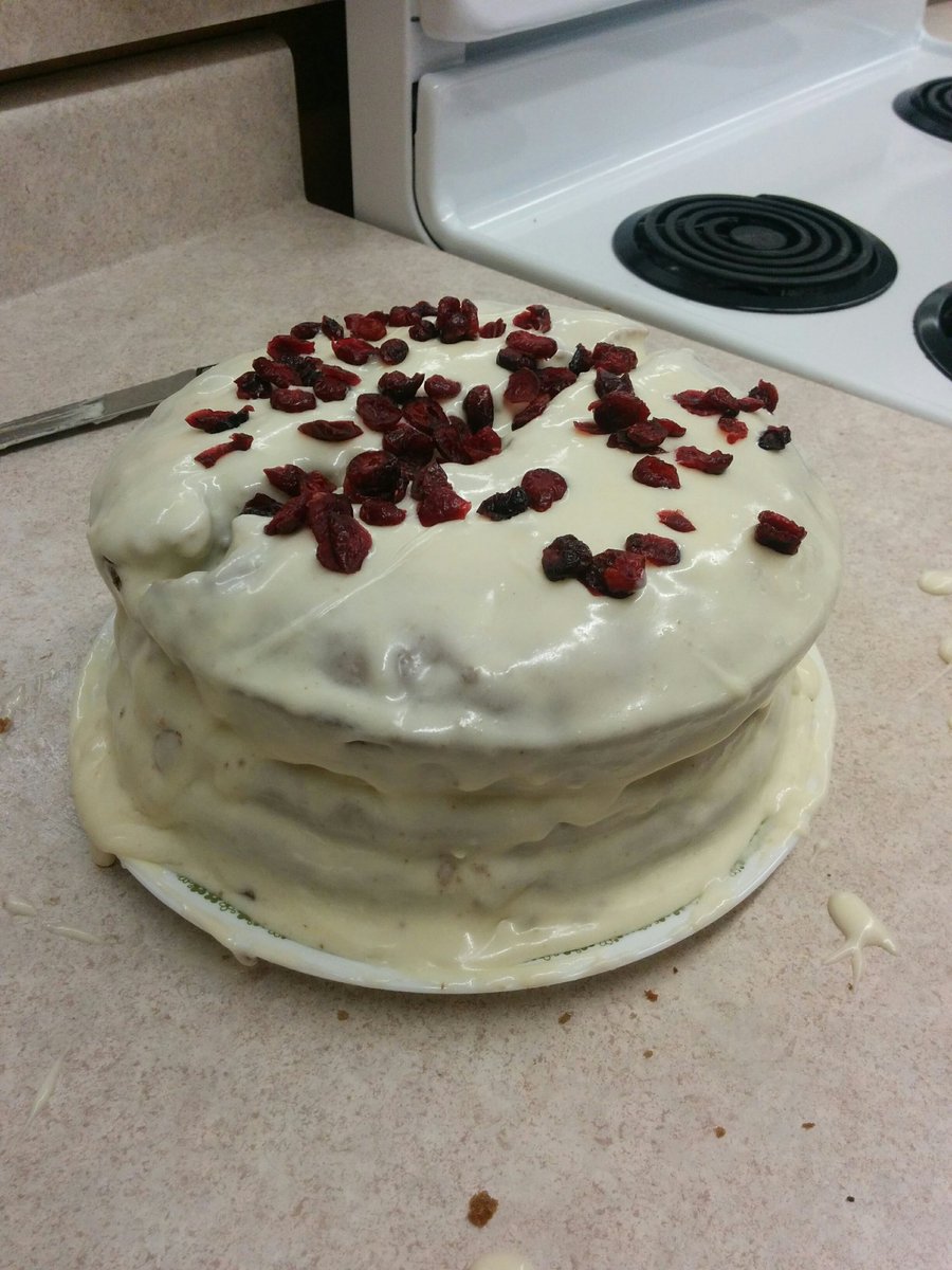 MsAmoako's tweet photo. The carrot cake heard around the world! #YUMMM #HIF2O made a memorable carrot cake from scratch! @LincolnAlexSS #EatOnlyOnceInAWhile https://t.co/TGeSJkoxKj