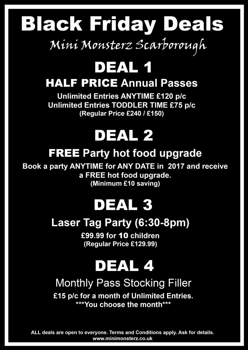 MiniMonsterz's tweet image. ******Black Friday Deals****** NOW LIVE!
