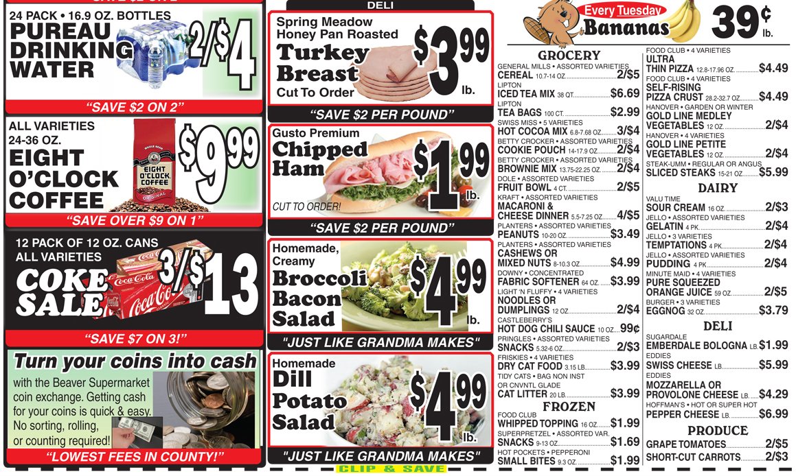 beaversuper's tweet photo. This Week's Specials https://t.co/qDuLpaQTDO