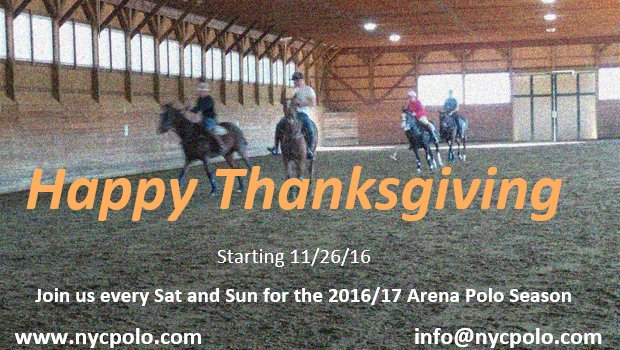 #happythanksgiving from our family to yours...join us for our Arena Polo Season