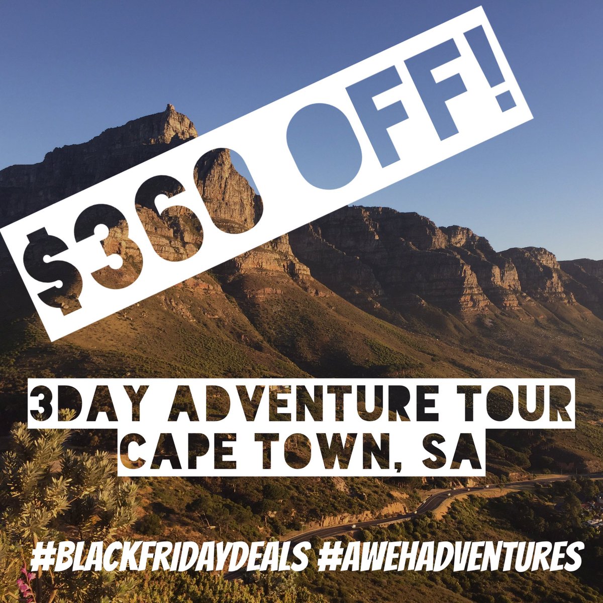 AwehAdventures's tweet photo. #adventuretravel #capetown  #couchsurfing #backpacking #kitesurfing #sharkdiving #blackfriday #blackfridaydeal https://t.co/RAC7V0buYB
