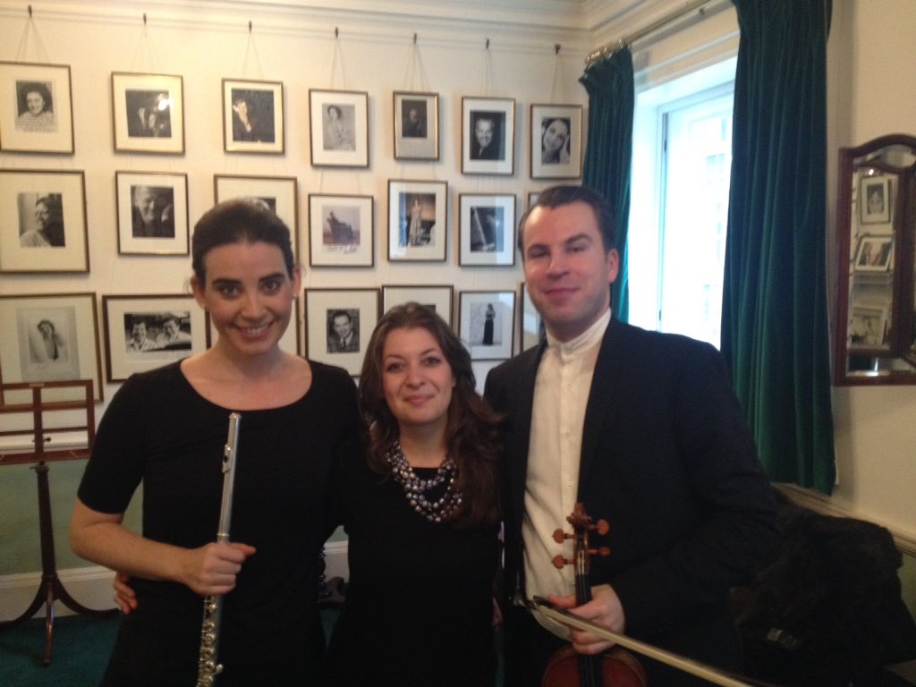 PeacockConcerts's tweet photo. Huge thanks to @anadelavega10 @danielroehn &amp; Irina Botan for their terrific recital @wigmore_hall today! https://t.co/qLeJkKUXKG