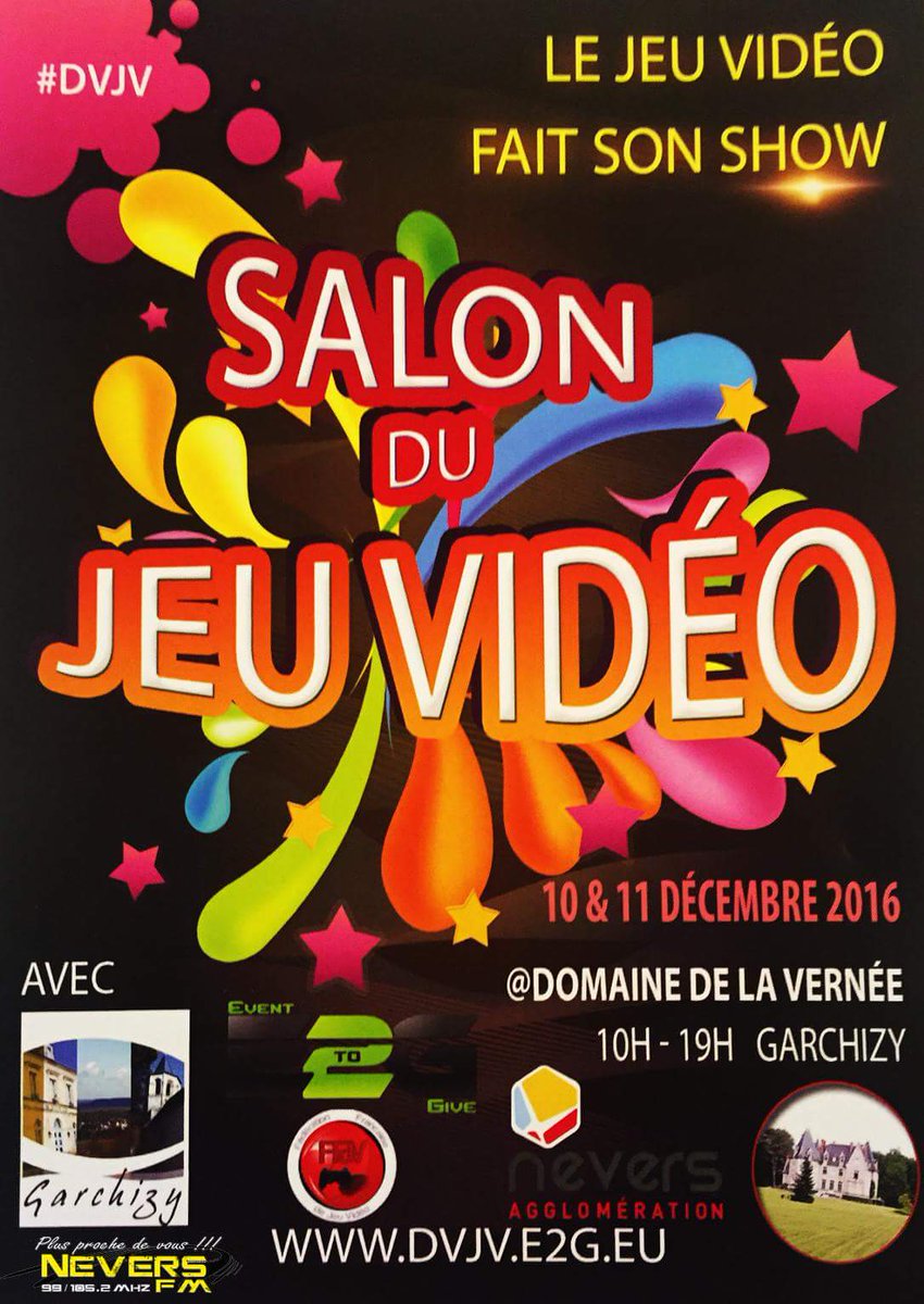 GerardVivesTeam's tweet photo. DVJV 3 : "Le Jeu vidéo fait son show !" Rendez-vous au Domaine de la Vernée les 10 et 11 décembre de 10h à 19h !... https://t.co/F0oIN9Ed4V https://t.co/AlO4QdBBmN