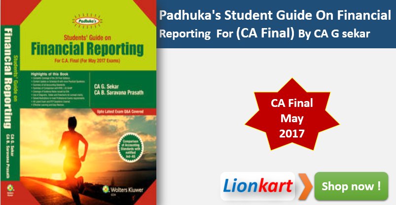 connectLionkart's tweet photo. #padhuka #FINANCIAL #REPORTING #CAFINAL #Gsekar #MAY2017 #Lionkart #Book
https://t.co/lZZ5tim4Mr https://t.co/YKZRoObOlz