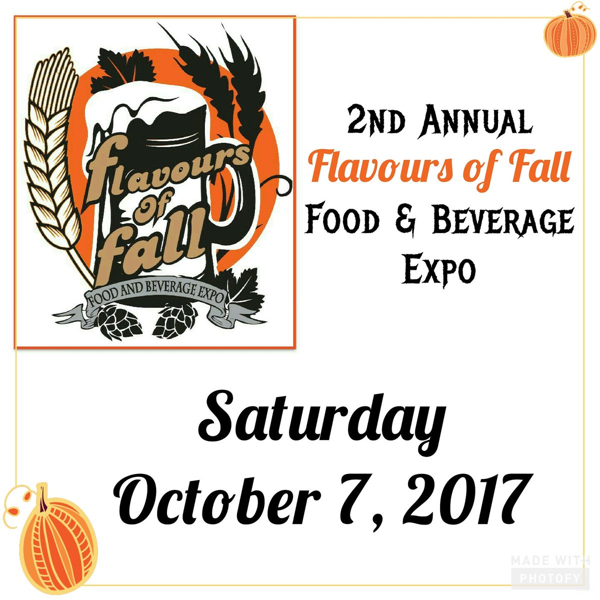 flavoursoffall1's tweet photo. Mark your calendars ladies & gents!! The 2nd Annual #FlavoursOfFall is coming OCTOBER 7, 2017! Action sneak peek https://t.co/lYbCbSZbO1 https://t.co/5hQOugUOQI