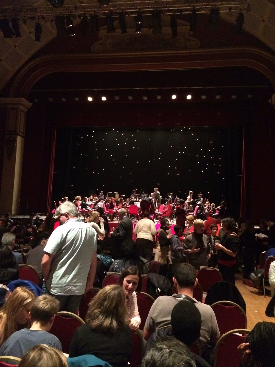 HalstowGovernor's tweet photo. @HalstowPrimary on stage preparing to wow the audience #Halstow rocks #teameastwood #instrumentalgala https://t.co/1oFoD6Irsm