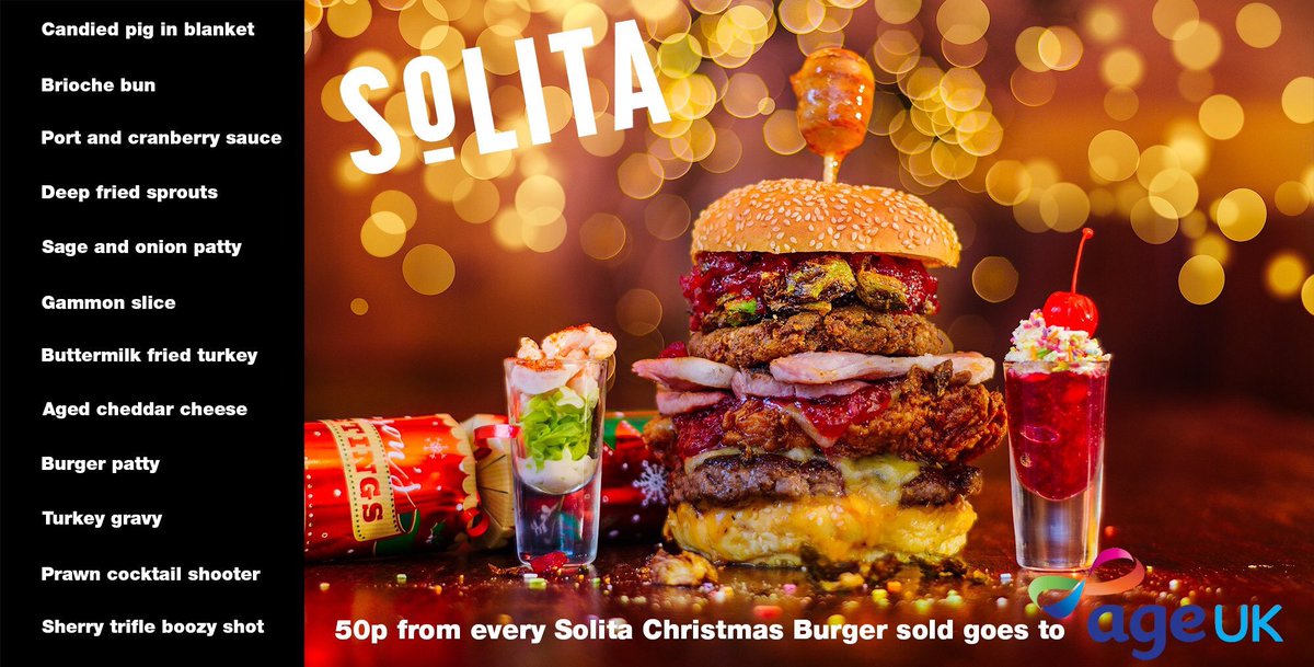 PupaRestaurant's tweet photo. Massive comp! Win 4 of our Christmas burgers plus a £50 bar tab. Follow and RT to enter. https://t.co/MrFUolzC9Y