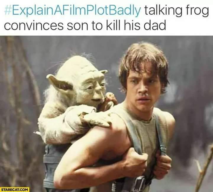 thegeek_factory's tweet photo. #StarWars in a nutshell! #ExplainAFilmPlotBadly https://t.co/SfCOCUg2st