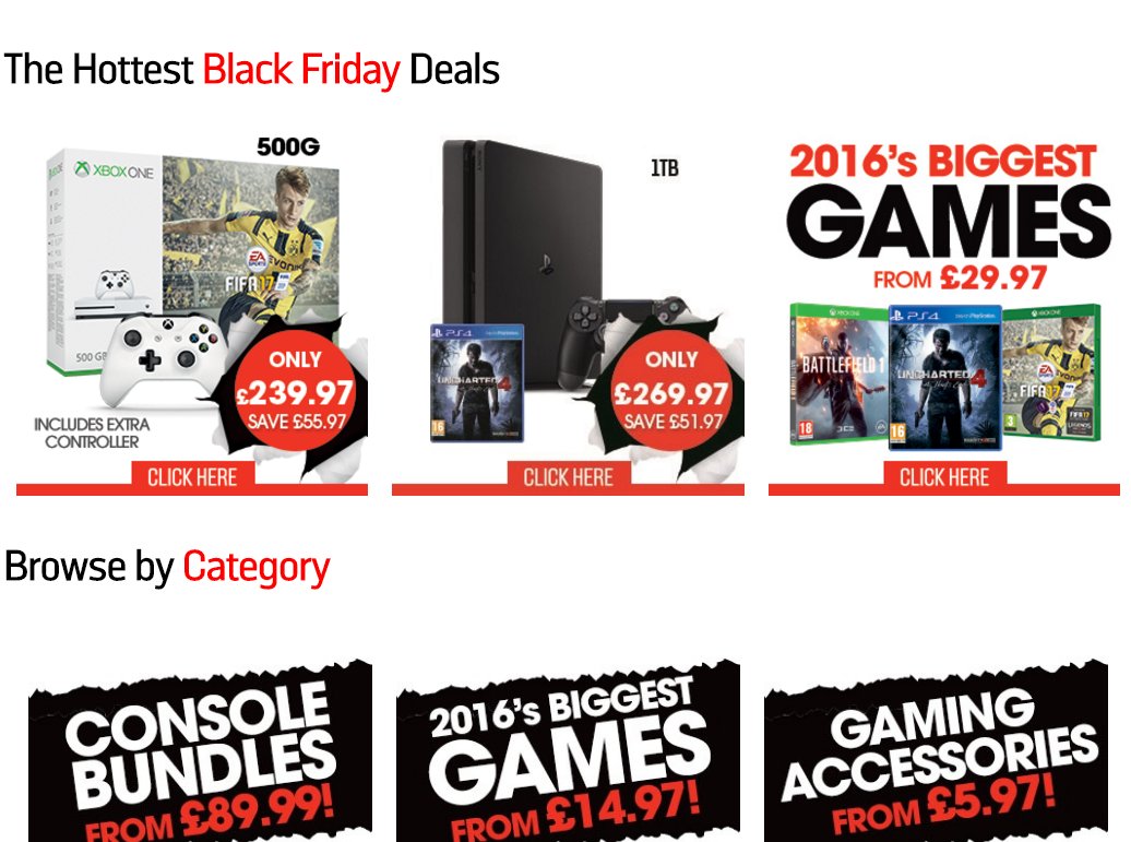 GameStopUK's tweet photo. Annnnnnnd our BIGGEST EVER #BlackFriday is now live at https://t.co/mHCEgFTOTk https://t.co/OdEH7jbrMe