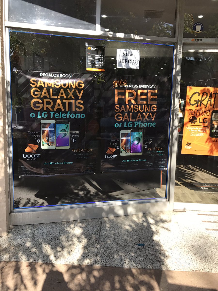 Jetwirelessgrp's tweet image. @Jetwirelessgrp El Monte early JET/BLACK FRIDAY PROMO!! Switch to Boost Now! @Jenhustle976 @b26diaz @Mel_Marceco