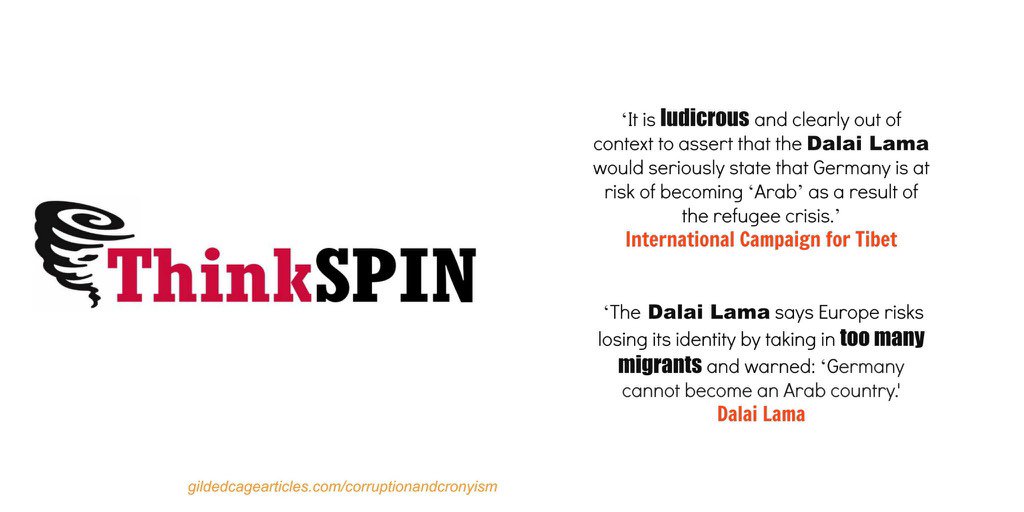 Corruption, Cronyism and the #DalaiLama gildedcagearticles.com/corruptionandc… #Tibet #Congress #NYC