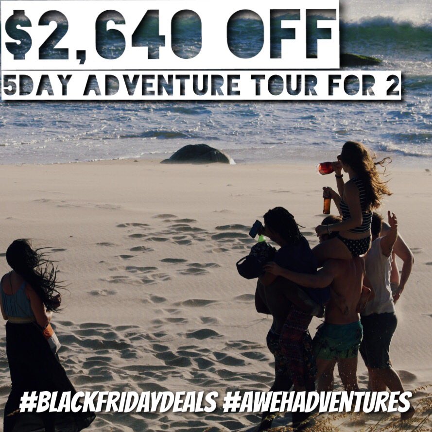 AwehAdventures's tweet photo. #adventuretravel #capetown #couchsurfing #backpacking #kitesurfing #sharkdiving #hikingadventures #blackfriday https://t.co/agTAXoeXkR