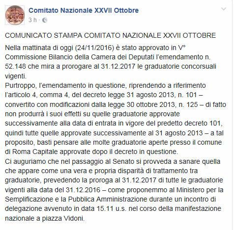 robyn83_mail's tweet photo. emendamento #prorogagraduatorie antecedenti al 2013 penalizza le nostre che sono successive!Si cambi @matteorenzi  #idoneiinlotta ComuneRoma https://t.co/nw6ZI1SrWO