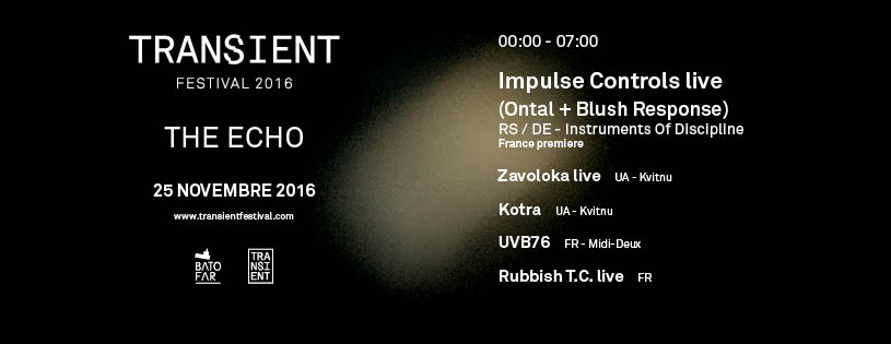 dissonantbks's tweet photo. Tomorrow night,Impulse Controls(@Ontal1 &amp; @Blush_Response) will set Paris ablaze at Transient Festival.Flame resistant material recommended. https://t.co/MFa2GqPNqY