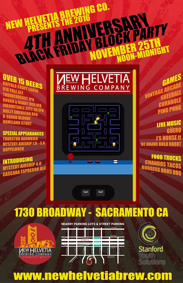 NewHelvetiaBrew's tweet photo. Why are you still awake? You should be resting for Black Friday 4th Anniv. Block Party @NewHelvetiaBrew 
New beer. Live Music. Food Trucks. https://t.co/3HOI5DY28o