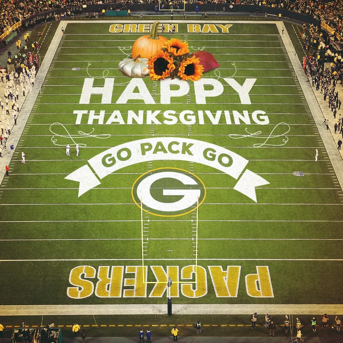Green Bay Packers on X: 'Happy Thanksgiving from our home to yours.  #GoPackGo  / X