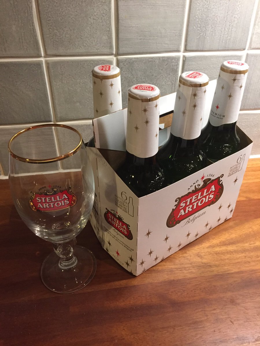 hs_brandadd's tweet photo. Went to Asda for dog food, came out with a 6 pack of Stella to get a free glass...promotional merchandise, I can't resist you! https://t.co/QqFmJVi0HR
