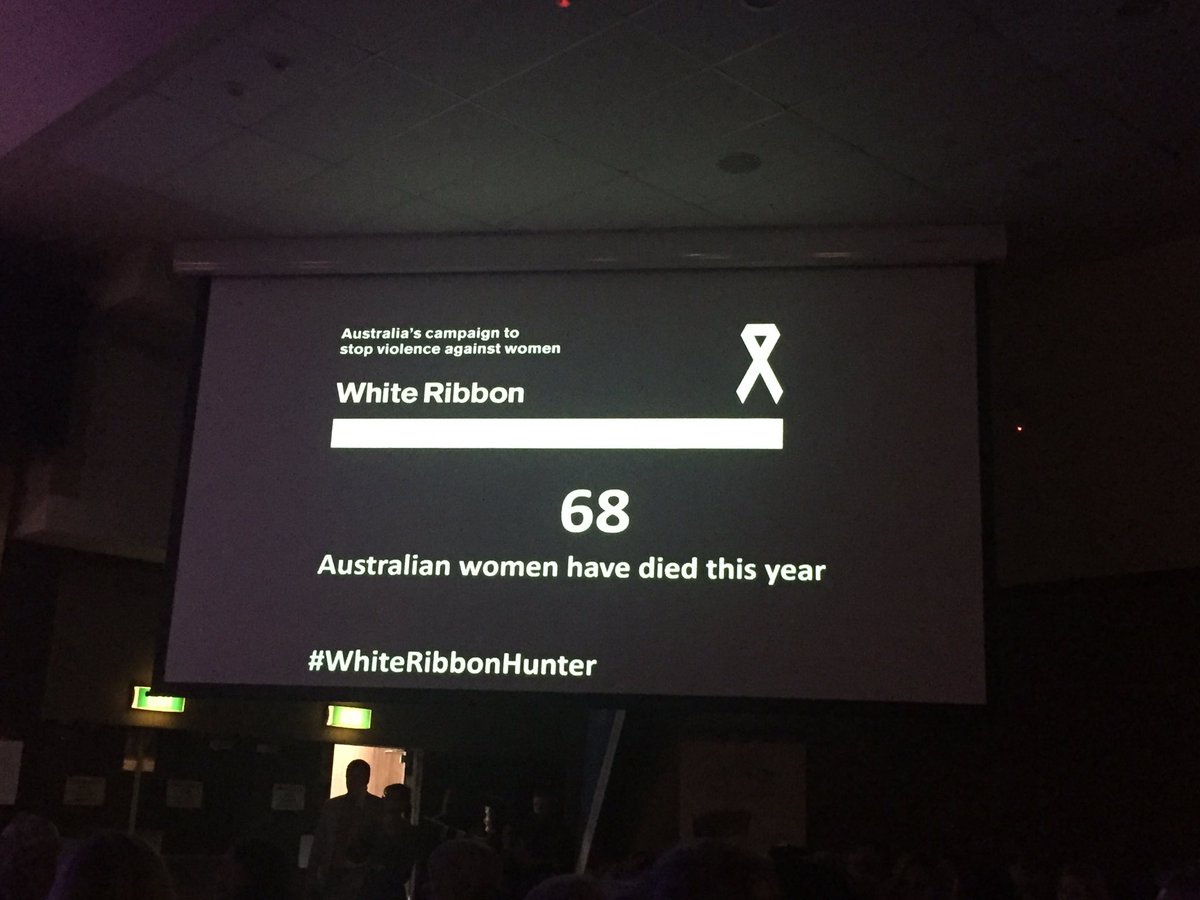 PurserCorpComm's tweet photo. Coming together with the whole community for the #whiteribbonhunter event. 68 women this year is unacceptable #SayNoToDomesticViolence https://t.co/4B7BdX1m9r