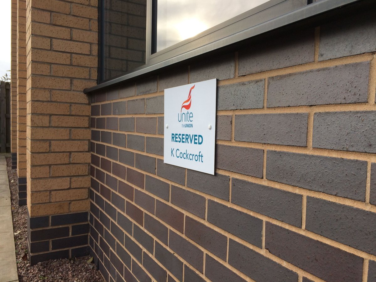 SXDerby's tweet image. #Internalsigns silver laminate with black lettering and #external flat aluminium composite wall sign and #freestandingsign