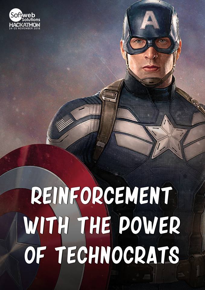 Alpeshsinh04's tweet photo. Hackathon Event at Softweb.
Out team is  #SoftwebCaptainAmerica
#SoftwebHackathon2016 #SoftwebCaptainAmerica #SoftwebSolutions #SoftwebIoT https://t.co/BoTKtzFazG