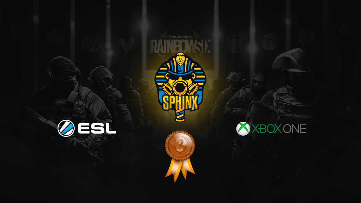 sphinX_Team's tweet photo. Nosso time de Rainbow Six Siege ficou entre os quatro primeiros da #EliteSix!

#Sandstorm https://t.co/0n7MbzJJrs