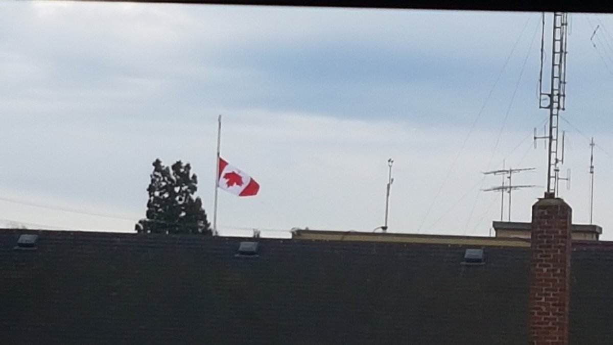 AbstractThis's tweet photo. @CityOfVictoria @lisahelps just saw this flag at Victoria public works on garbally #yyj https://t.co/eIZxqwDEVQ