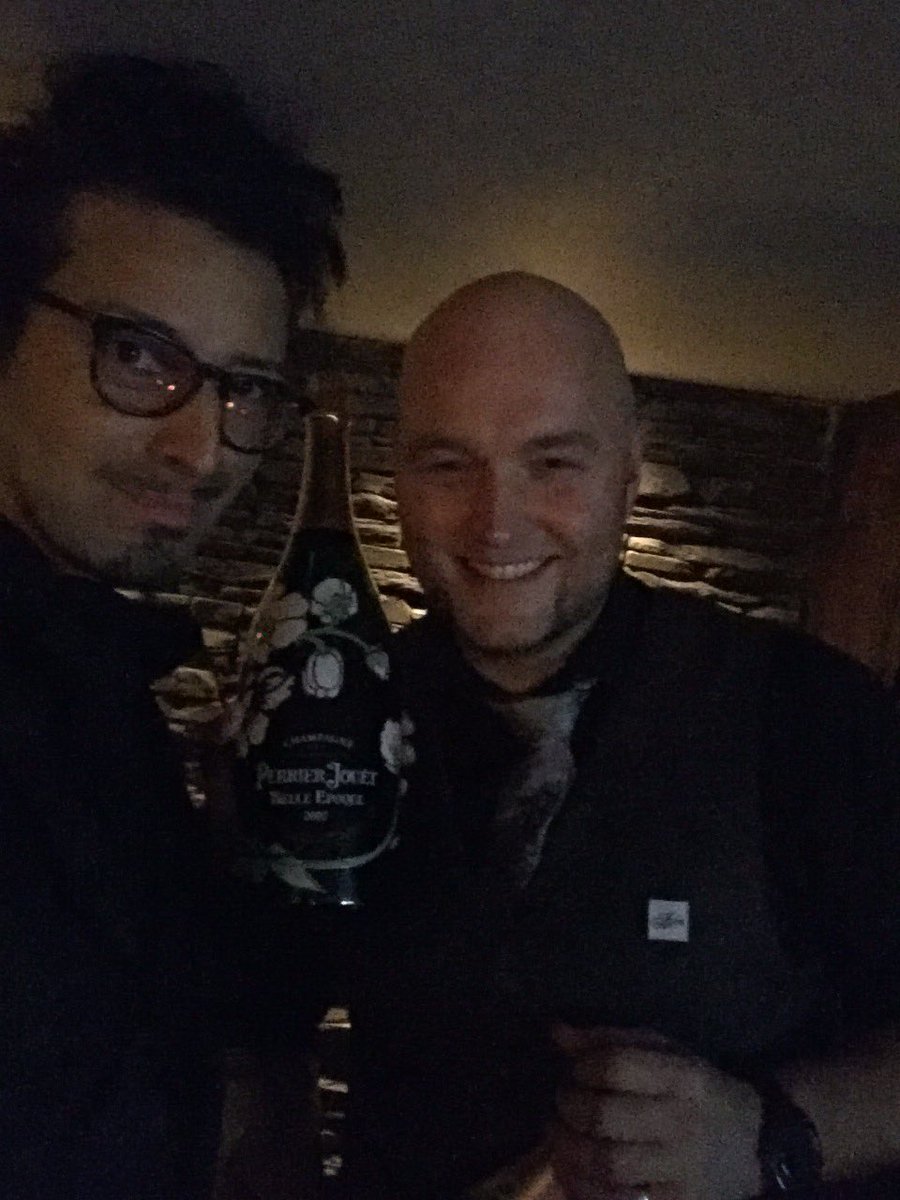 ArmandBeasley's tweet photo. On the @perrierjouet at a special evening at @apreswine #fabulous #champagnetasting @oliviamckee95  @SoniaMGreaves1 https://t.co/27uRFngHX4