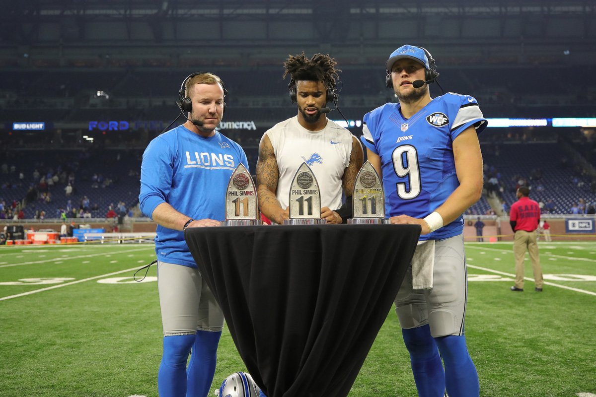 Lions's tweet photo. RT if you're thankful for these three today.

#OnePride https://t.co/kg2LDUppps