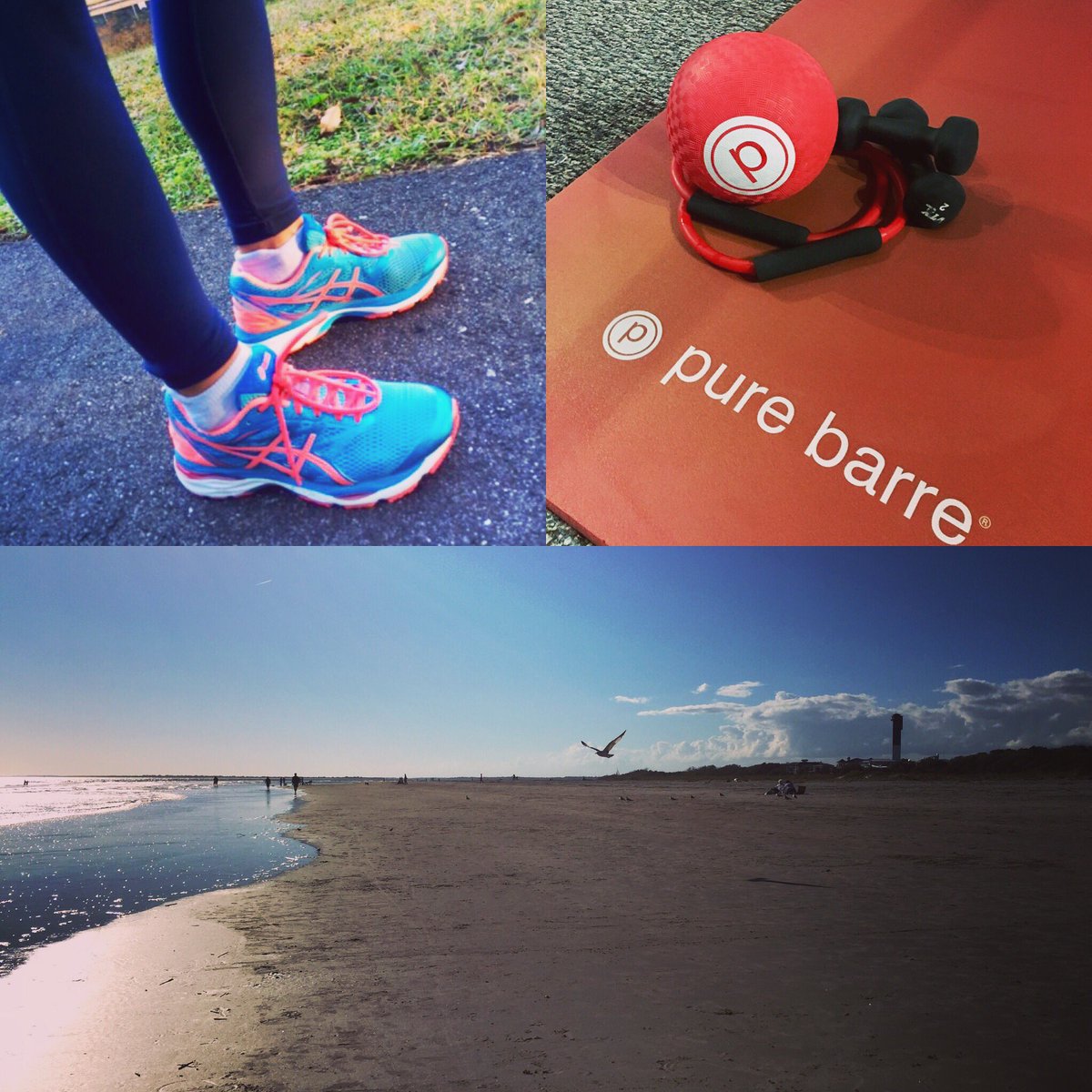 Run, barre, beach then Turkey! <a href="/PureBarreCHS/">PB MTP</a> <a href="/ASICSamerica/">ASICS America</a>  #iop #southernliving #turkeyday #scliving #sullivansisland