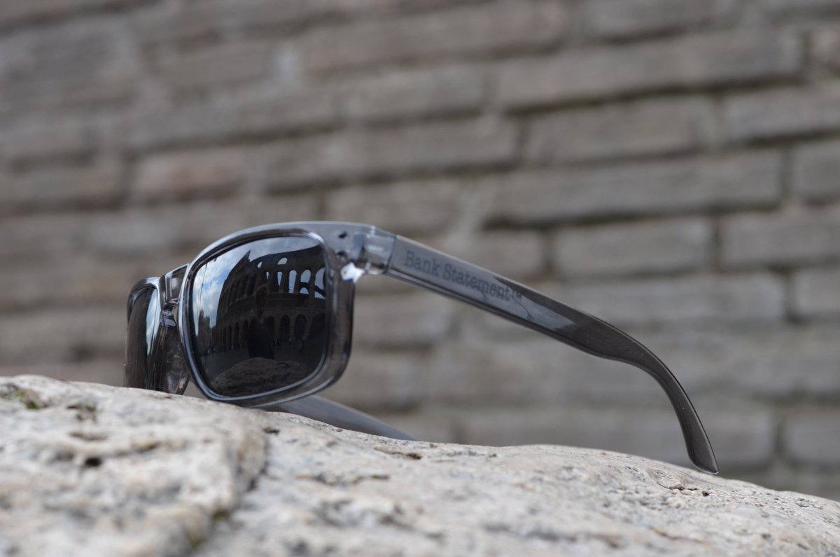 Quality polarising glasses from <a href="/Bank__Statement/">Bank Statement</a> reflected well in Italy, style capital of the world!