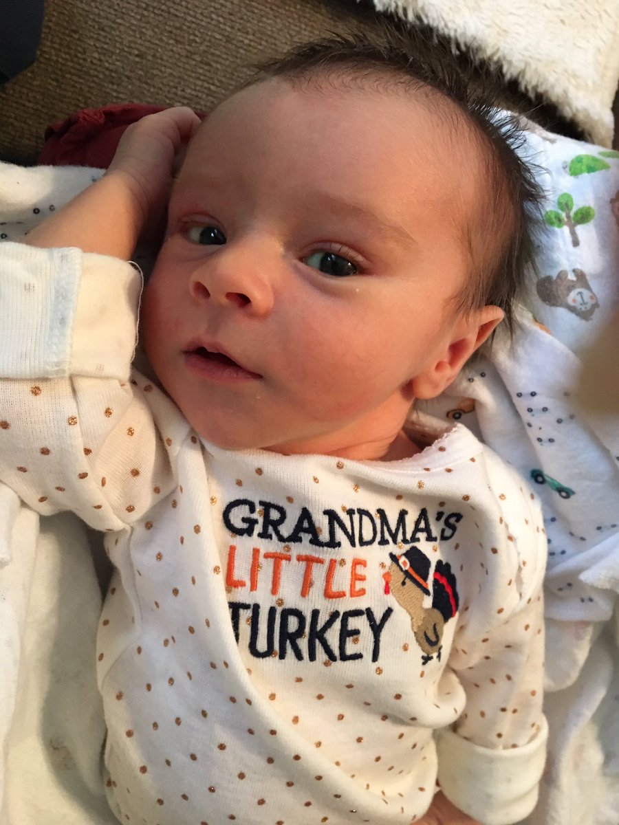 kristenmhudak's tweet photo. We are thankful for this little man.β€οΈ#HappyThanksgiving #AuntMode π https://t.co/SN0w7HjcuB