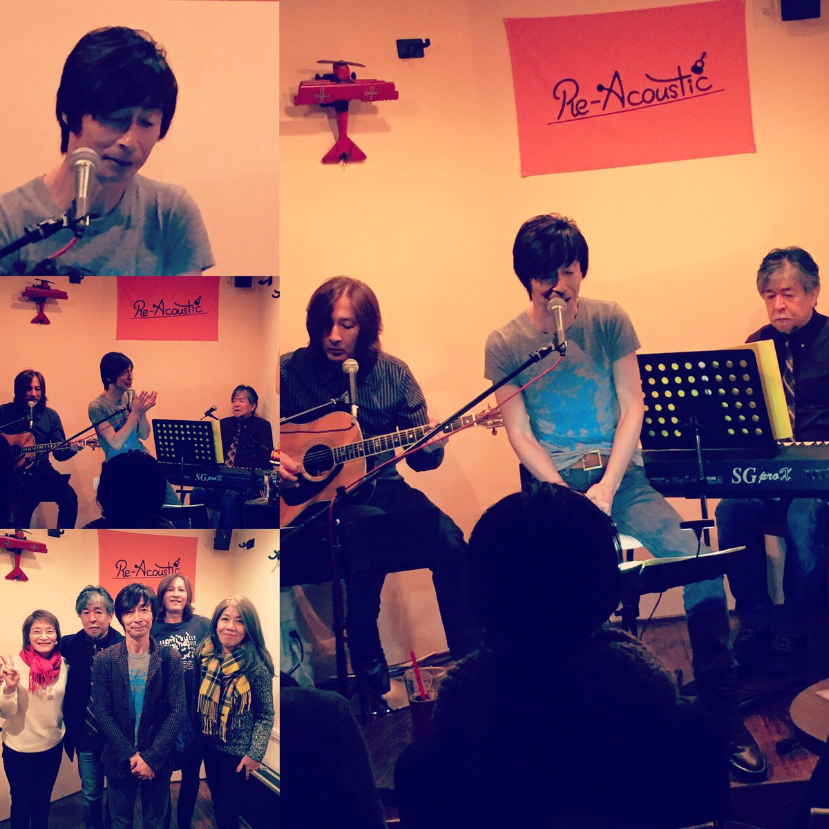 昨夜、リアコにて、鈴木トオルさんたちのライブ♡楽しかった＼(^o^)／