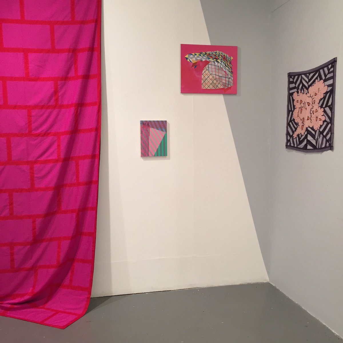 From the Razzle Dazzle artists this week, the show opens tomorrow 12-6pm and will evolve further as the artists collaborate.