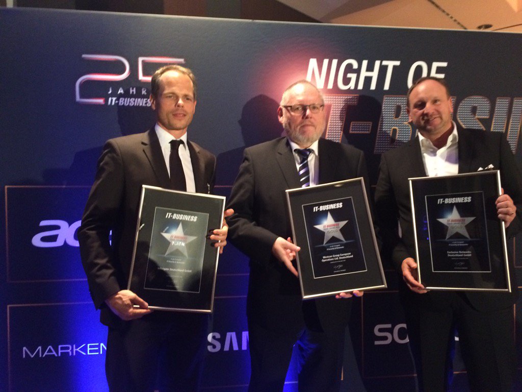 IT-BUSINESS (@itbusinessde) on Twitter photo Die Gewinner der Kategorie "Security" beim #distriaward: <a href="/Infinigate/">Infinigate</a>, <a href="/WestconGermany/">Westcon Germany</a>, Exclusive Networks <a href="/EXN_DE/">Exclusive NetworksDE</a> Die Gewinner der Kategorie "Security" beim #distriaward: <a href="/Infinigate/">Infinigate</a>, <a href="/WestconGermany/">Westcon Germany</a>, Exclusive Networks <a href="/EXN_DE/">Exclusive NetworksDE</a>