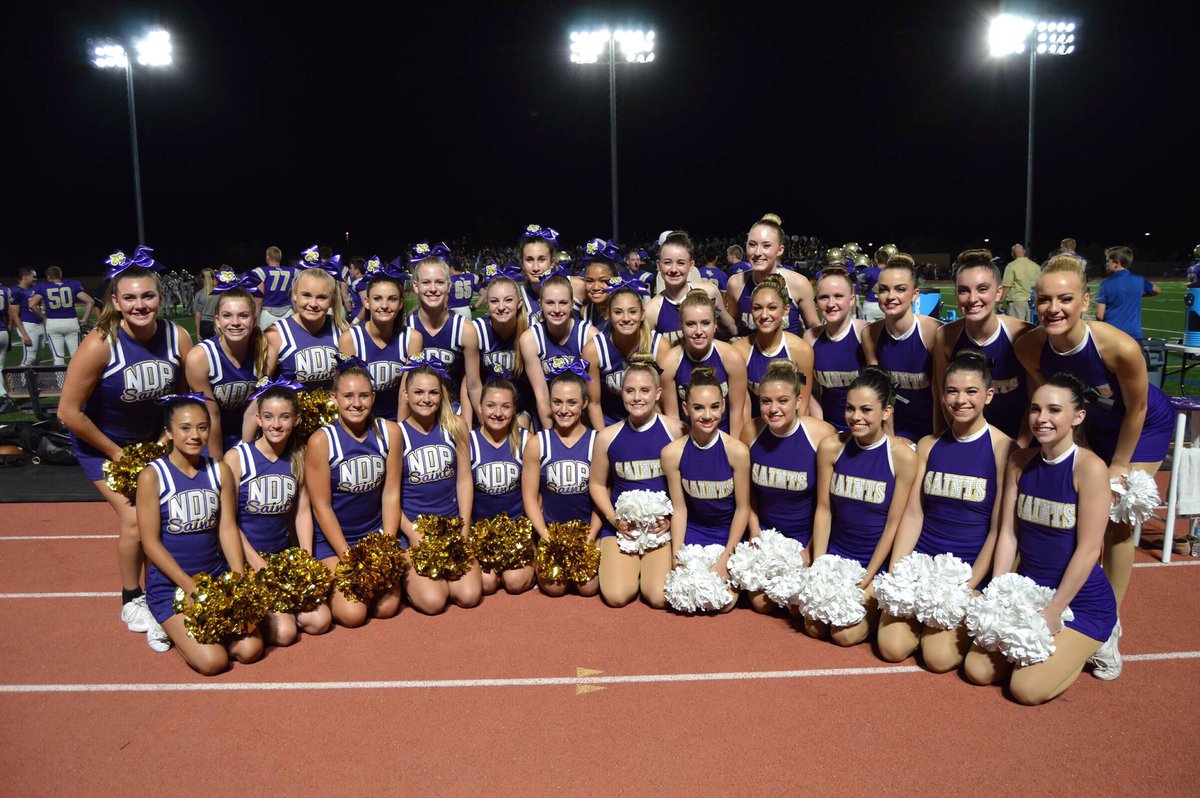 NDPCheer's tweet photo. So thankful for our cheer and spirit line family💜 #happythanksgiving https://t.co/noIyjg3jCi