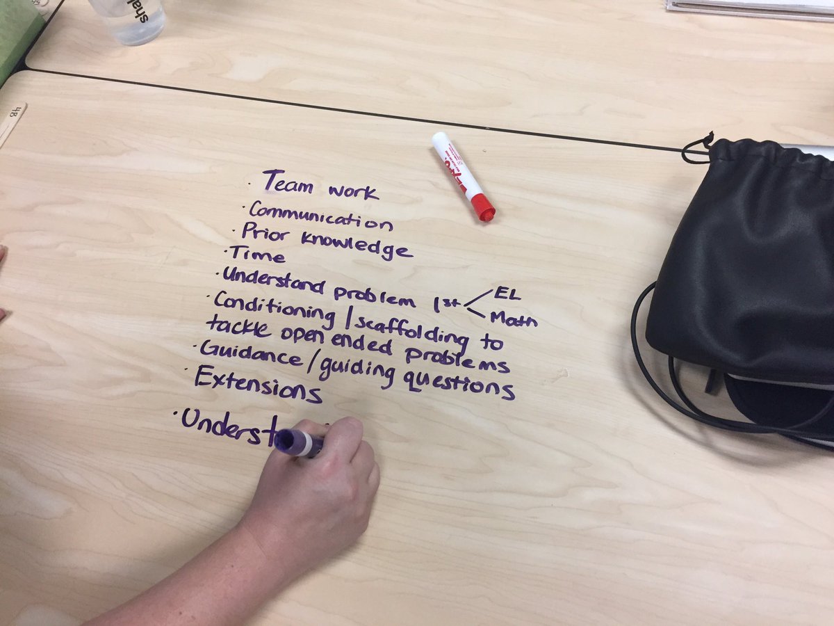 JudytaLarsen's tweet photo. Discussing skills valued in #problemsolving 

#mathed #mtbos #tepamath https://t.co/ZuUTkopRU4
