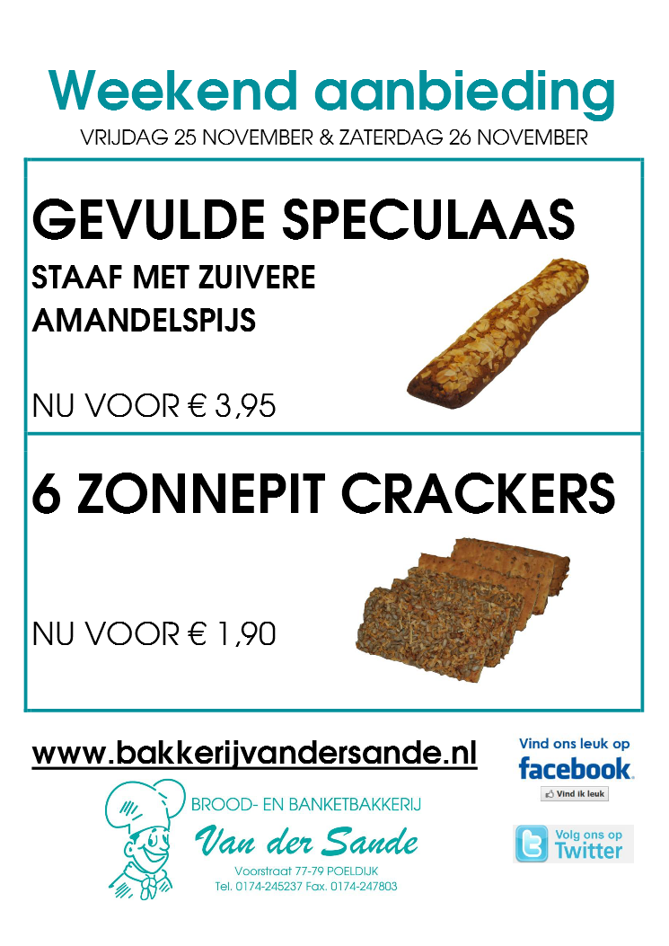 Dit weekend genieten van gevulde speculaas. En Sinterklaas een lekker ontbijtje aanbieden met deze heerlijke zonnepit crackers!