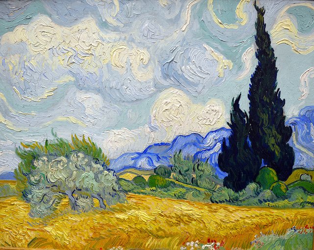 AlessandroForn6's tweet image. VAN GOGH, &quot;WHEATFIELD WITH CYPRESSES&quot; 1889 #vangogh #art #twitart #iloveart #artist #artwit #followart #arttwit #gesture #artlover #arte