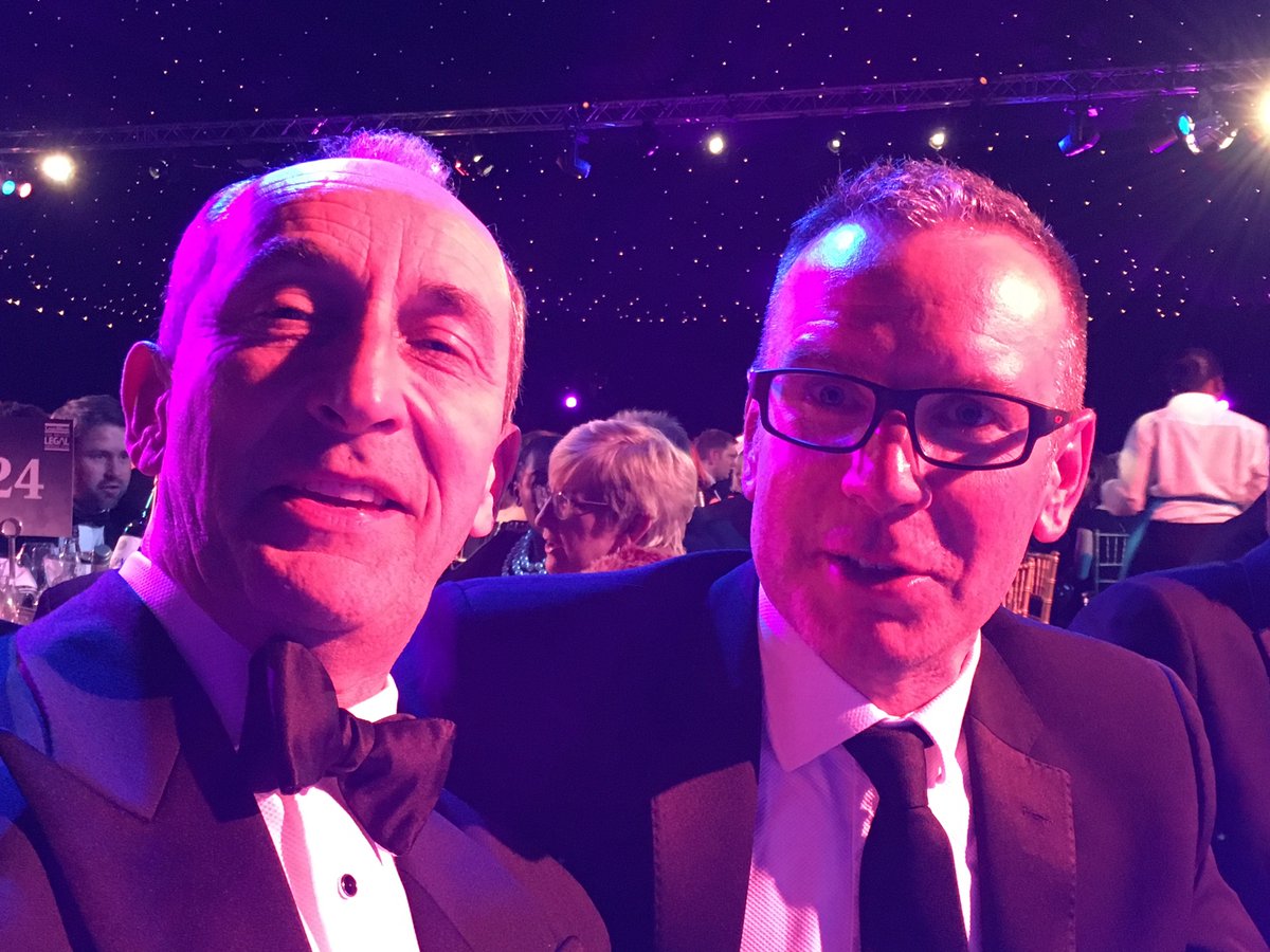 CEO of TTLG out with fellow judges  Phillip Bramwell, Group GC BAE Systems &amp; Ed Smith, GC Telefonica UK at British Legal Awards 2016 ☺️