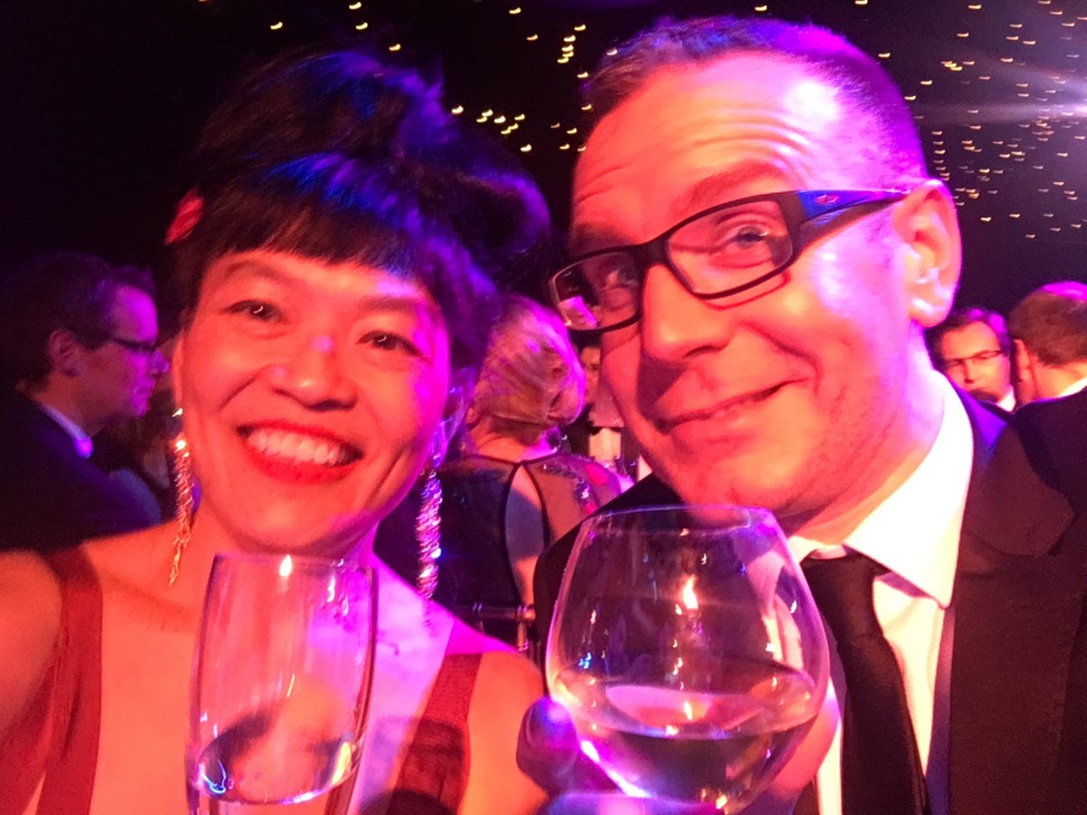 CEO TTLG Lesley Wan &amp; General Counsel Ed Smith celebrating British Legal Awards 2016 as Judges