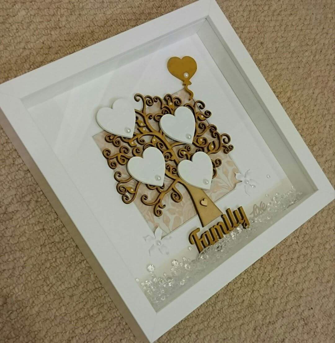 craftbykay's tweet photo. The heart balloon represents a member of the family that has passed away. It's like they're floating up to heaven 😇 ❤ #family #handmadegifts https://t.co/ljZVjmYE36