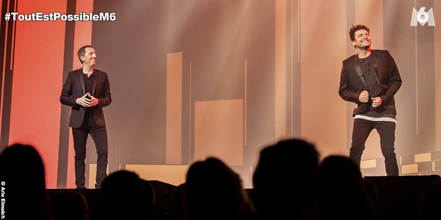 M6's tweet photo. RT si vous avez passé une bonne soirée en compagnie de @kevadamsss et @gadelmaleh #ToutEstPossibleM6 https://t.co/03wsgiPjuD