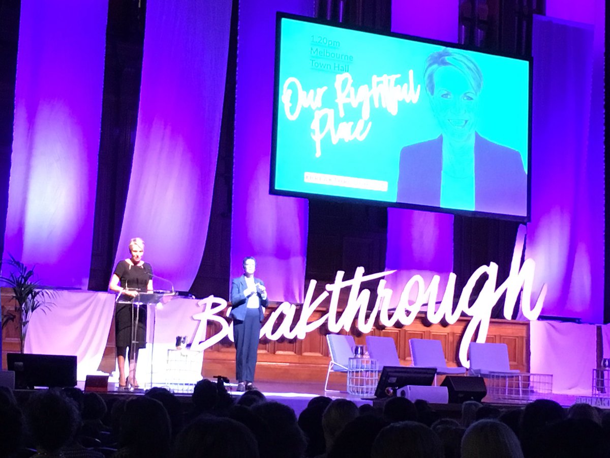 WomenInSTEMM_AU's tweet photo. .@tanya_plibersek: Gender equality is too important to take it for granted #Breakthrough2016 https://t.co/13oUr7iHcc